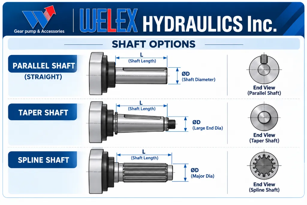 Welex Hydraulics Shaft Options Chart.webp